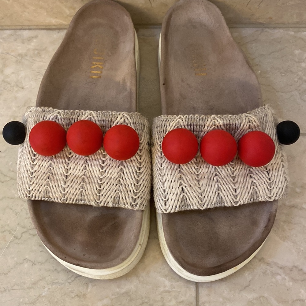 Inuikii Rafia Pearl Sandals View 2